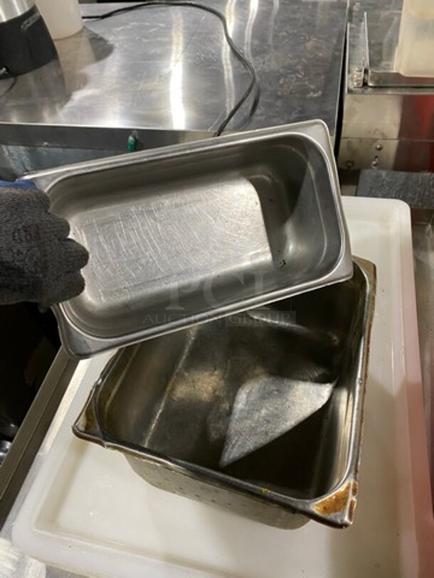 ALL ONE MONEY! Commercial Assorted Size Steam Table/ Prep Table Food Pans! All Stainless Steel! - Image 5 of 5