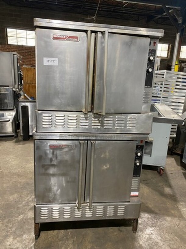 Blodgett Zephaire Edition Commercial Double Deck Convection Oven! With Solid Doors! Metal Oven Racks! Stainless Steel! On Legs! 2x Your Bid Makes One Unit!
