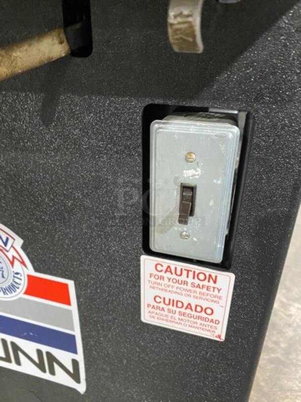 GREAT FIND! Bunn Commercial Electric Powered Package Tying Machine! Stainless Steel! On Casters! Model: 1691 SN: 88937 - Image 6 of 9