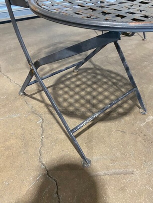 Black Metal Foldable Patio Chairs! 10x Your Bid! - Image 7 of 7