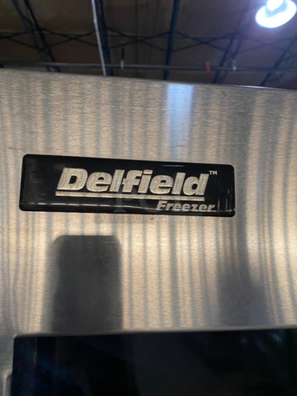 COOL! Delfield Commercial 3 Door Reach In Freezer! With Poly Coated Racks! All Stainless Steel! On Casters! Model: 6176S SN: BJP549634T 115V 60HZ - Image 10 of 11