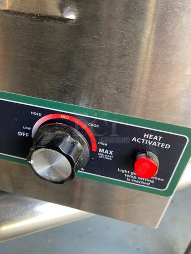 Winco Commercial Countertop Single Well Food Warmer! All Stainless Steel! Model: FWS600 SN: FWS60010014891 120V - Image 8 of 9