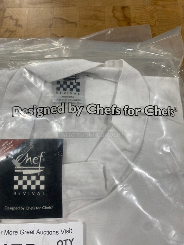 NEW! Chef Revival Executive Tunic Black Cuff! Size SM! 4x Your Bid! - Image 2 of 5