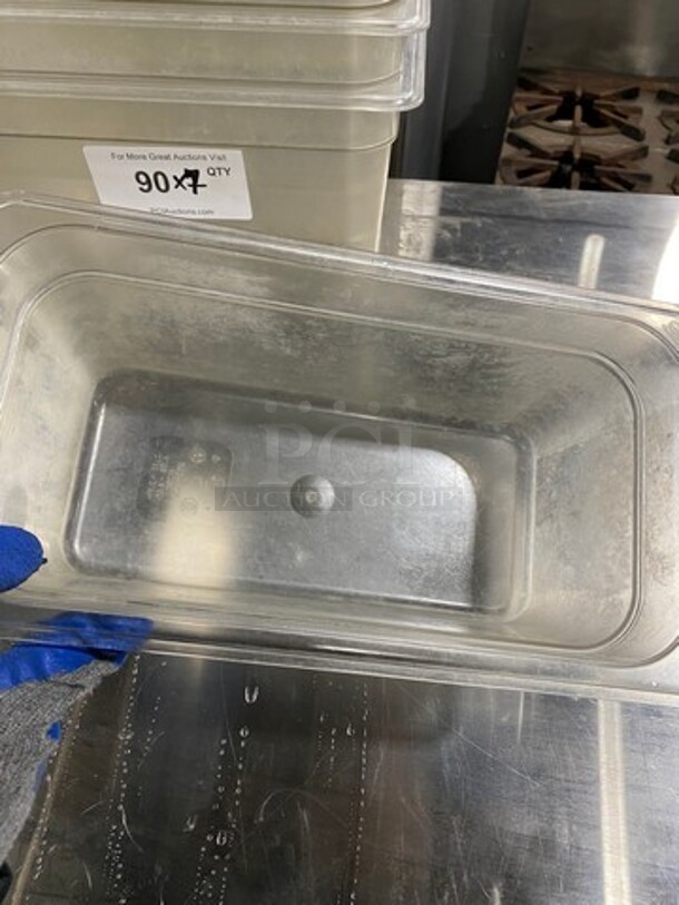 Cambro Clear Poly 1/3x6" Food Containers! 7x Your Bid! - Image 3 of 8