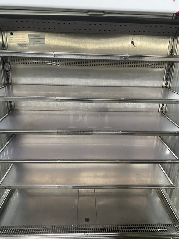 Karlos 200 UL Stainless Steel Commercial Refrigerated Grab N Go Open Merchandiser! On Casters! SN: 48219 230V - Image 5 of 10