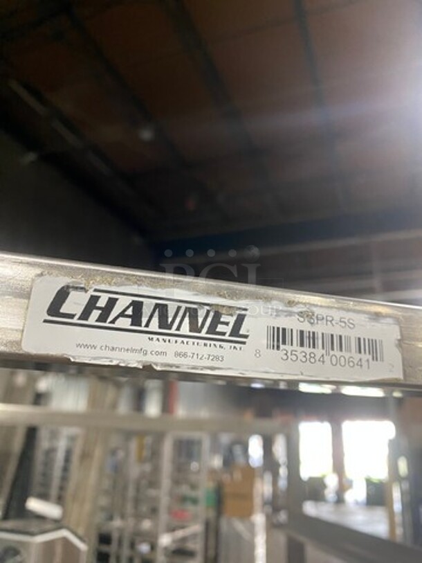 Channel Metal Commercial Pan Transport Rack! On Casters! - Image 4 of 4