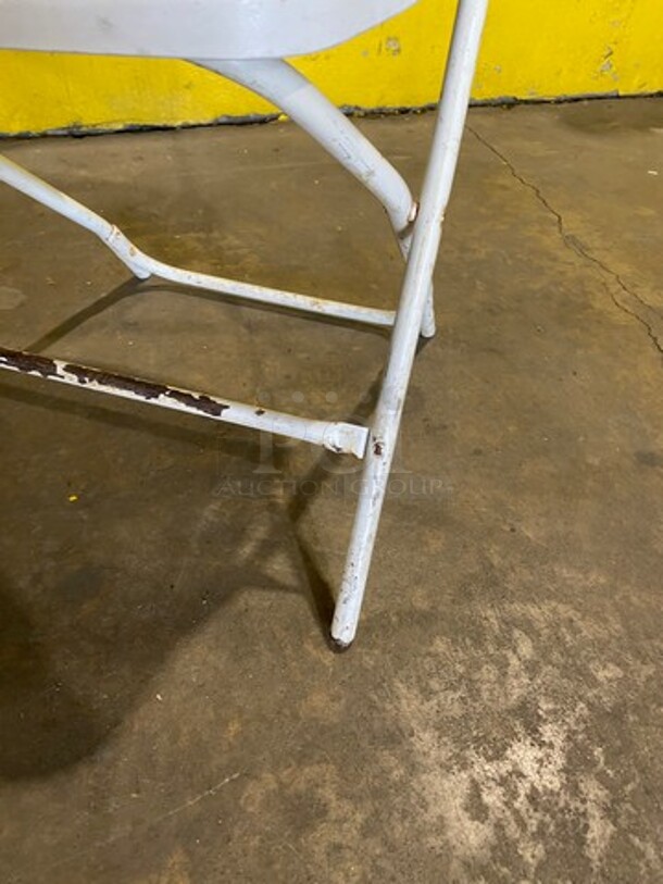 White Foldable Patio Chairs! 6x Your Bid! - Image 5 of 5