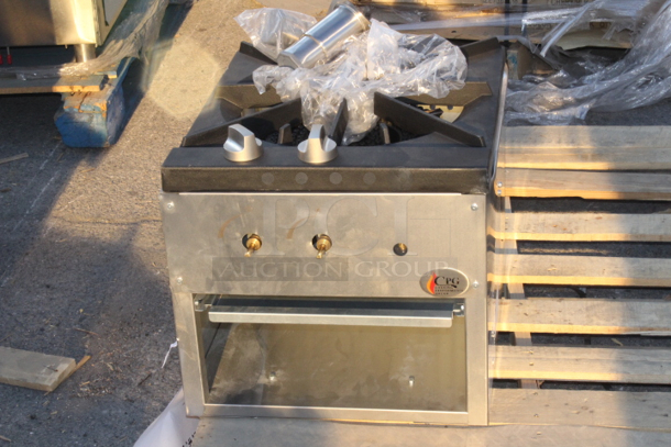 BRAND NEW SCRATCH & DENT! Cooking Performance Group CPG-SP-18-L Liquid Propane Stock Pot Range - 80,000 BTU - Image 2 of 9