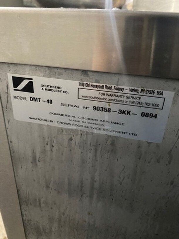 Southbend Commercial Direct Steam Powered 40 Gallon Tilt Kettle! All Stainless Steel! Model DMT40 Serial 903583KK0894! On Legs! GOES WELL WITH LOT #47!!! - Image 8 of 11