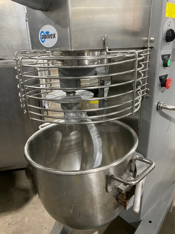  UNIVEX 30qt Floor Style Planetary Mixer With Guard! Heavy Duty Stainless Steel Bowl! MN:SRM30 Serial:M14010069! 115V 1 Phase! 
 - Image 9 of 9
