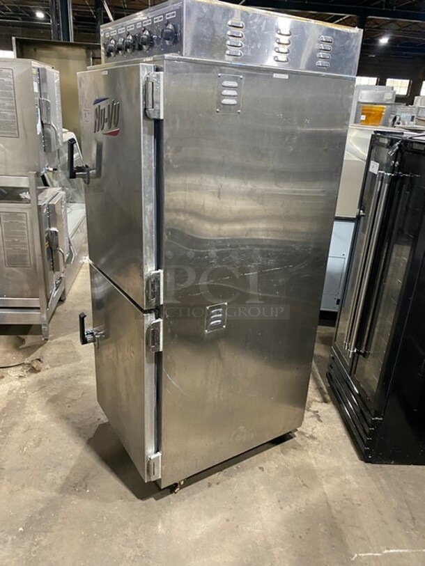 SWEET! Nuvu Commercial Dual Cabinet Cook-N-Hold Oven! All Stainless Steel! Model SC14 Serial 706150010916! 208V 1Phase! WORKING WHEN REMOVED! - Image 4 of 9