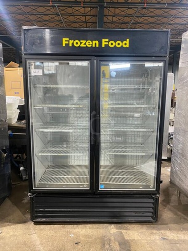 True 2 Door Reach In Freezer Merchandiser! With View Through Doors! Poly Coated Racks! Model: GDM49FLD SN: 7578241 115/208/230V 60HZ 1 Phase - Image 1 of 11
