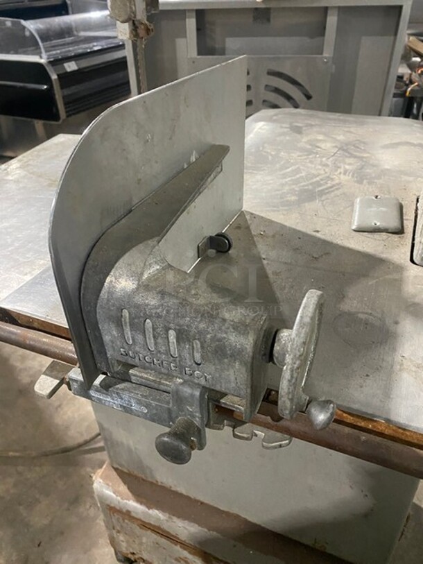 Butcher Boy Commercial Floor Style Heavy Duty Meat Saw! All Stainless Steel! Model 918 Serial 68427! 208V 3Phase!  - Image 7 of 9