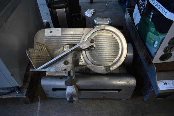 Globe Stainless Steel Commercial Countertop Automatic Meat Slicer w/ Blade Sharpener. 115 Volts, 1 Phase. Tested and Working! - Image 1 of 8