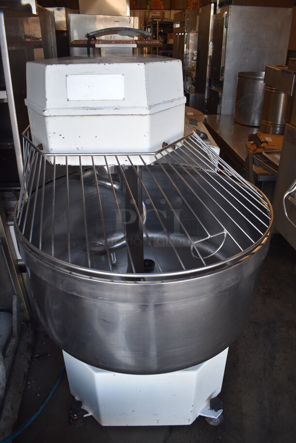 Empire 200A Metal Commercial Floor Style Spiral Mixer w/ Stainless Steel Mixing Bowl, Bowl Guard and Dough Hook Attachment. 288 Volts. 44x60x57 - Image 2 of 10