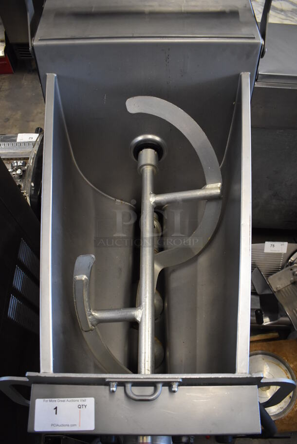 LIKE NEW! Hobart MG1532 Metal Commercial Floor Style Meat Mixer on Commercial Casters. 208 Volts, 3 Phase.  - Image 6 of 6