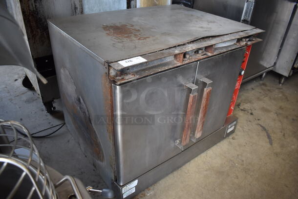 Vulcan Stainless Steel Commercial Natural Gas Powered Full Size Convection Oven w/ Solid Doors, Metal Oven Racks and Thermostatic Controls. - Image 2 of 6