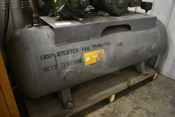 C&H Distributors Metal Commercial Floor Style Air Compressor. 230 Volts,  Phase. 60x24x44 - Image 4 of 8