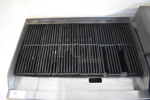 Globe Stainless Steel Commercial Countertop Gas Powered Charbroiler Grill. 36x27x15.5 - Image 3 of 4