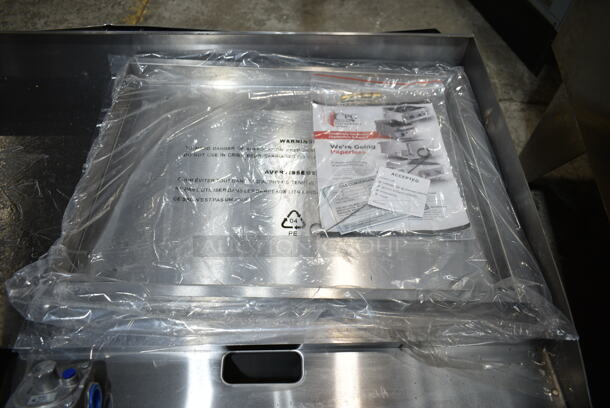 BRAND NEW! Cooking Performance Group CPG 351GMCPG48NL Stainless Steel Commercial Countertop Natural Gas Powered Flat Top Griddle. 120,000 BTU.  - Image 4 of 6