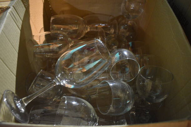 ALL ONE MONEY! Lot of Various Stemmed Glassware. Includes 3x3x8. (bar) - Image 4 of 5