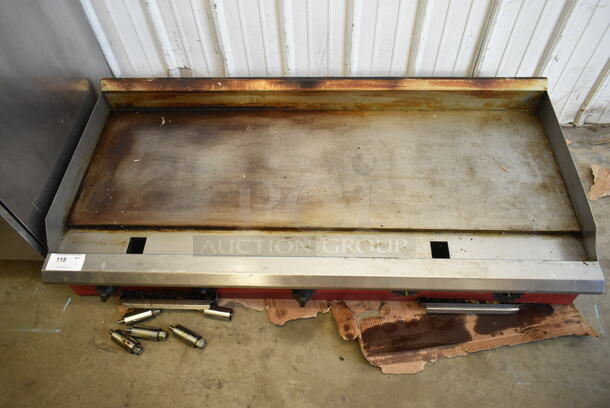 Avantco Stainless Steel Commercial Countertop Natural Gas Powered Flat Top Griddle. - Image 2 of 5