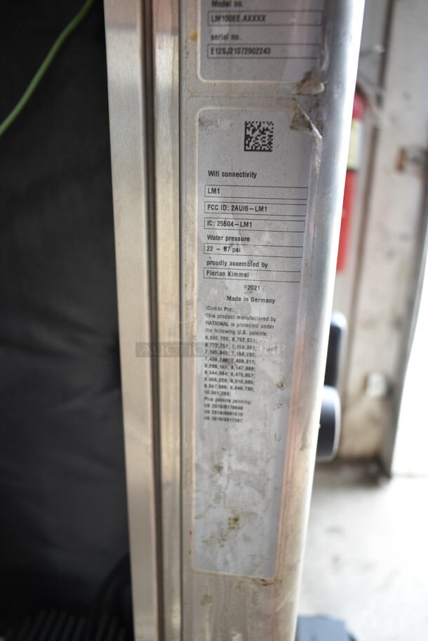 2 2021 Rational Stainless Steel Commercial iCombi Pro Combitherm Convection Ovens on Commercial Casters. Top Model: LM100CE.AXXXX. Bottom Model: LSF100EE.AXXXX. 440/480 Volts, 3 Phase. 2 Times Your Bid! - Image 11 of 12