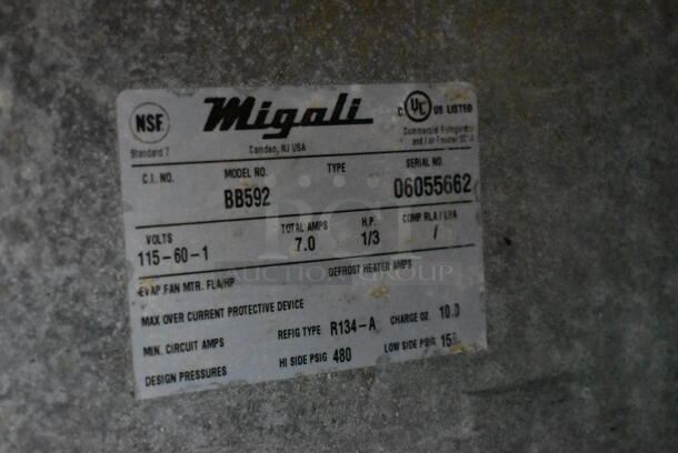 Migali BB592 Metal Commercial Direct Draw Kegerator w/ 3 Head Beer Tower and 3 Couplers. 115 Volts, 1 Phase. Tested and Working! - Image 8 of 9