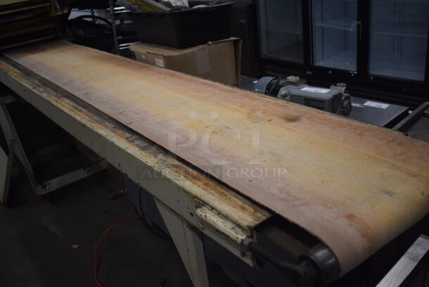 Acme 8-12 Metal Commercial Floor Style Dough Sheeter w/ 9' Conveyor Belt. 110 Volts, 1 Phase. 132x22x57. Tested and Working! - Image 5 of 9