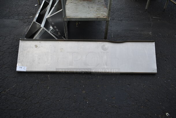 Stainless Steel Commercial Wall Mount Shelf. - Image 1 of 3