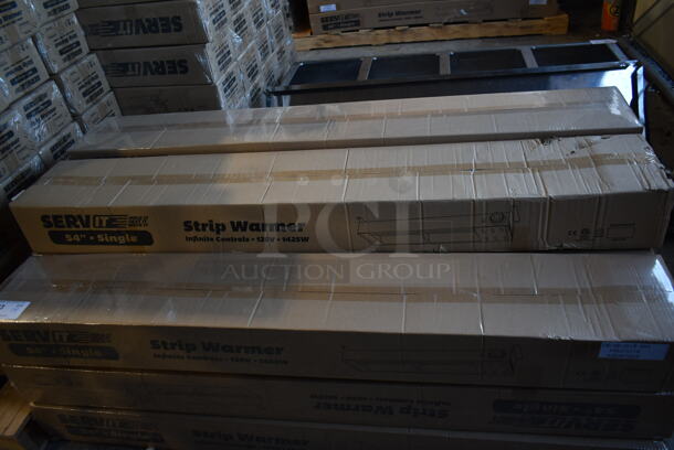 PALLET LOT of 14 BRAND NEW SCRATCH AND DENT! ServIt 423SWI54CP Stainless Steel Commercial 54" High Wattage Strip Warmer with Infinite Controls. Stock Picture Used as Gallery. 14 Times Your Bid! - Image 3 of 7