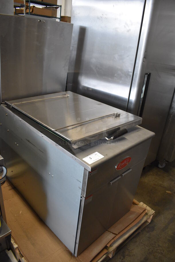 BRAND NEW SCRATCH AND DENT! 2021 Avantco Model 177FBF1824NG Stainless Steel Commercial Floor Style Natural Gas Powered Donut Fryer. 90,000 BTU. 24x42x57 - Image 2 of 6