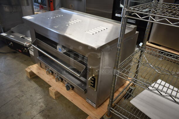 BRAND NEW SCRATCH AND DENT! 2022 Cooking Performance Group CPG 351S36SBN Stainless Steel Commercial Natural Gas Powered Salamander Broiler Cheese Melter. 36,000 BTU. - Image 2 of 7