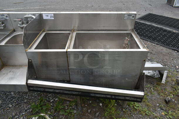 Krowne Stainless Steel Commercial 2 Bay Ice Bin w/ 2 Sink Bays and Speedwell. - Image 4 of 11