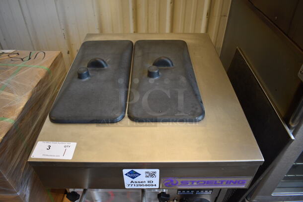2013 Stoelting Model SF121-38I2 Stainless Steel Commercial Countertop Air Cooled 2 Flavor w/ Twist Soft Serve Ice Cream Machine. 208-240 Volts, 1 Phase. 22x32x34 - Image 4 of 7