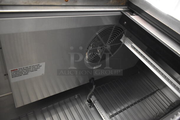 2017 True T-49F-HC Stainless Steel Commercial 2 Door Reach In Freezer w/ Poly Coated Racks on Commercial Casters. 115 Volts, 1 Phase. Tested and Powers On But Does Not Get Cold - Image 6 of 8