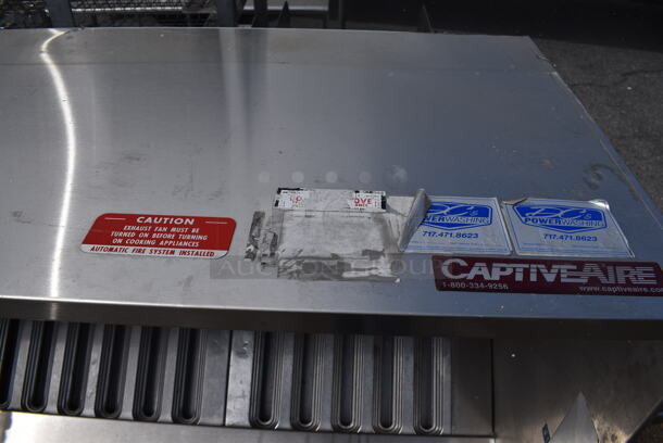9.5' Stainless Steel Commercial Grease Hood w/ Filters. 115x24x55 - Image 6 of 7