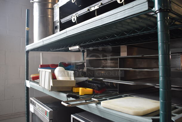 ALL ONE MONEY! Lot of Plastic Tongs, Plastic Bin, Squeeze Bottle, Cutting Board, Wire Brush AND MORE!  - Image 5 of 5