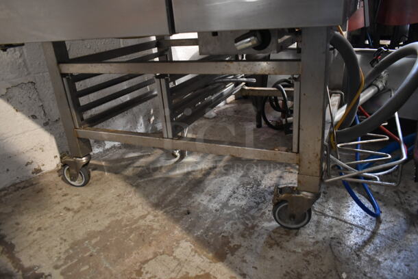 Blodgett BCM-101/K1.10 Stainless Steel Commercial Electric Powered Combi Convection Oven on Pan Rack w/ Commercial Casters. 208 Volts, 3 Phase.  - Image 7 of 11