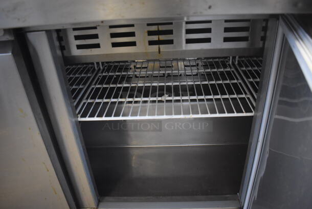 Avantco 178SCLM3 Stainless Steel Commercial Sandwich Salad Prep Table Bain Marie Mega Top on Commercial Casters. 115 Volts, 1 Phase. 70x32x47. Tested and Does Not Power On - Image 7 of 9