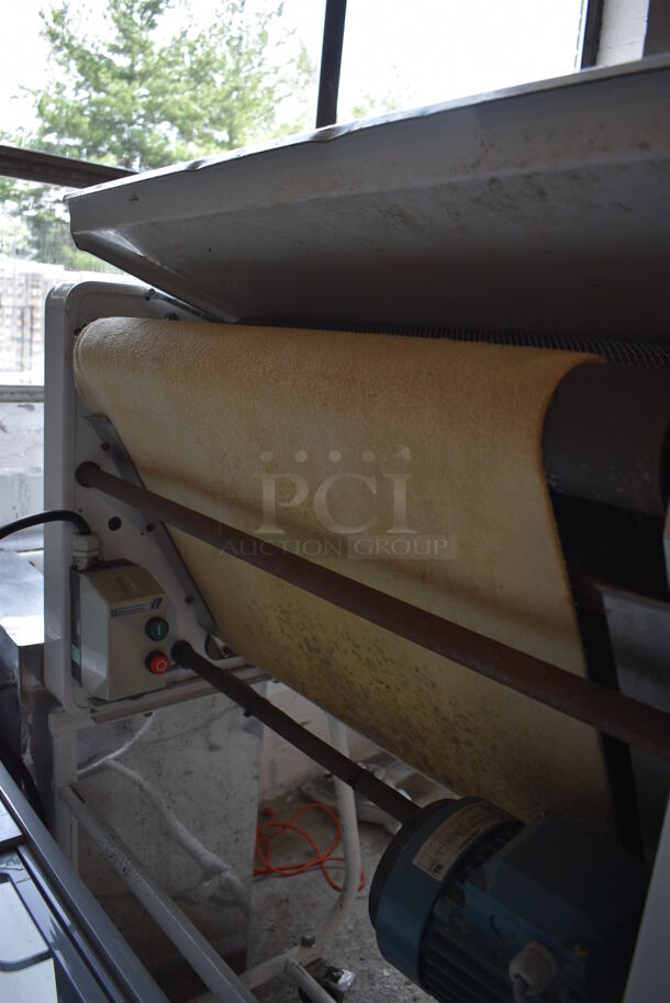 Lucks Metal Commercial Floor Style French Bread Moulder on Commercial Casters. 208 Volts, 3 Phase. 30x33x62 - Image 7 of 7