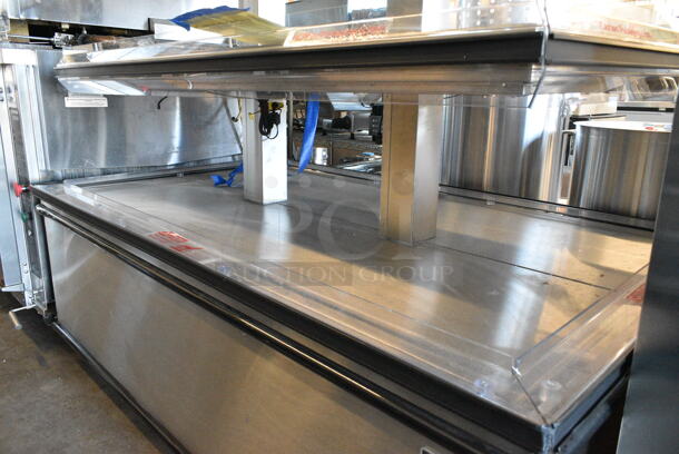 BRAND NEW SCRATCH AND DENT! Custom Deli's Inc DILW-6H Stainless Steel Commercial Floor Style 2 Tier Warming Display Case Merchandiser. 208 Volts, 3 Phase. - Image 5 of 7