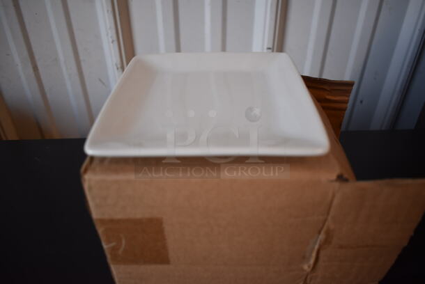 Box of 24 BRAND NEW Oneida White Ceramic Square Plates. 5x5x0.5 - Image 3 of 6