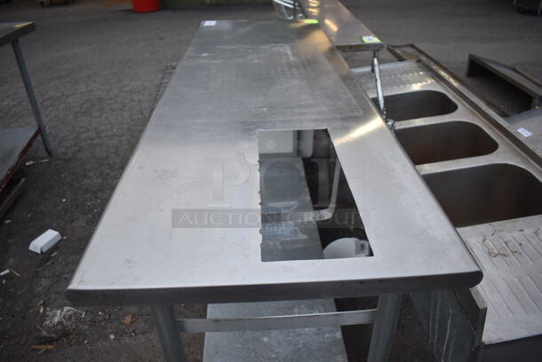 Stainless Steel Table w/ Metal Under Shelf. 72x24x36 - Image 3 of 4