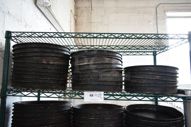 ALL ONE MONEY! Two Tier Lot of 52 Metal Round Baking Pans. - Image 2 of 5