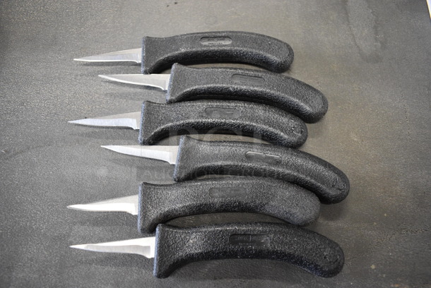 6 Sharpened Stainless Steel Poultry Knives. Includes 7.5