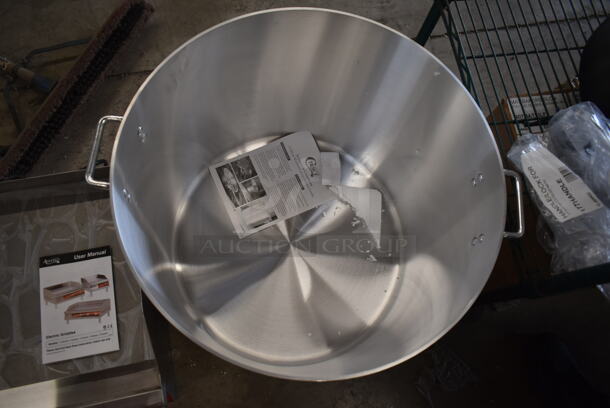 BRAND NEW SCRATCH AND DENT! Choice 471SP140QTHD 140 Qt. Heavy Weight Aluminum Stock Pot - Image 3 of 4