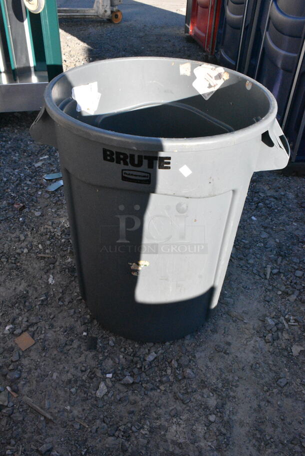 9 Poly Trash Cans Including 1 Lavex Red and 8 Rubbermaid Brute Gray. 9 Times Your Bid! - Image 2 of 5