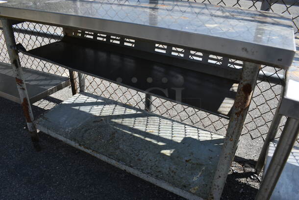 Stainless Steel Table w/ Metal Under Shelf. 48x24x34.5 - Image 3 of 3