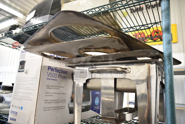 ALL ONE MONEY! Lot of Metal Chafing Dish Frame, Drop In and Various Adapters. - Image 3 of 3